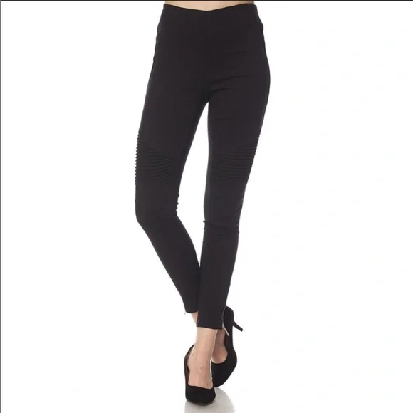 NWT! Stretchy Moto Pant Leggings - Picture 2 of 3